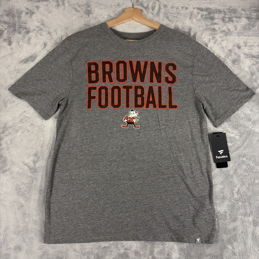 Cleveland Browns Fanatics Brownie The Elf Short Sleeve T-Shirt Size Medium NWT